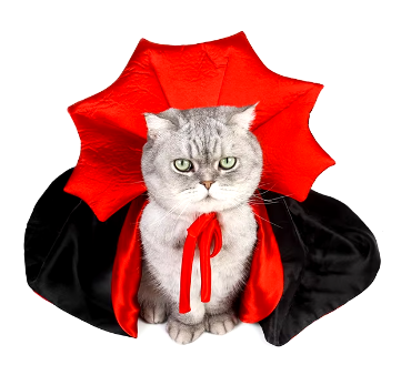 Pet Vampire Cloak for Dogs and Cats